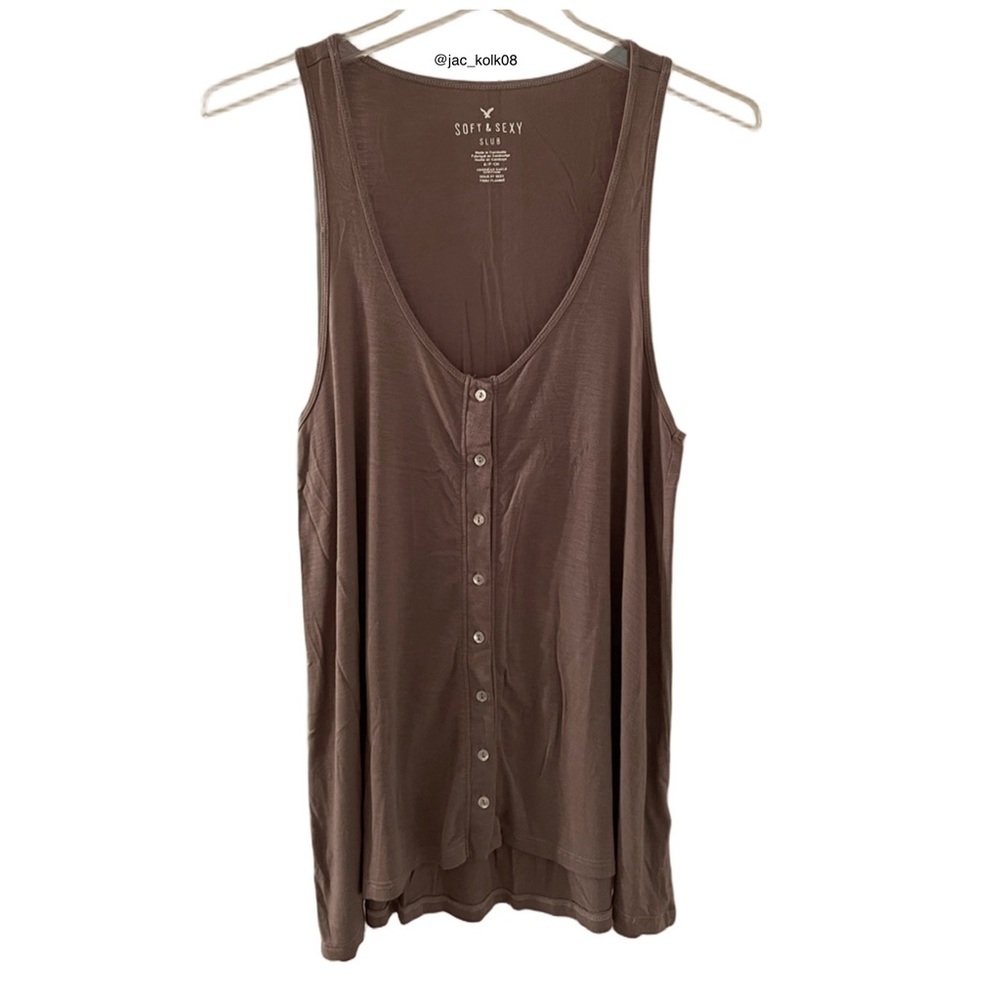 AEO Olive Swing Sleeveless Top